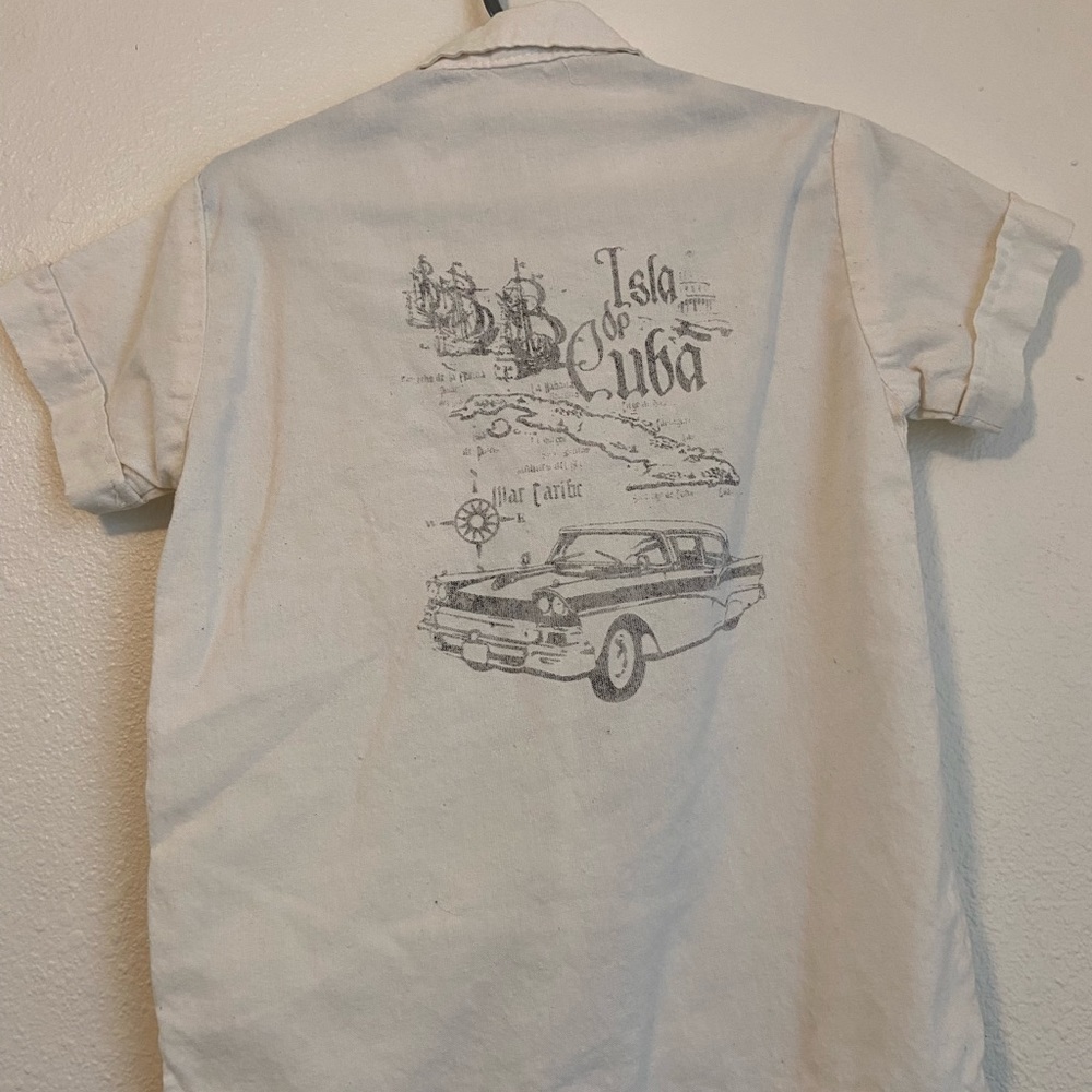 Vintage kids Cuba button up 3T